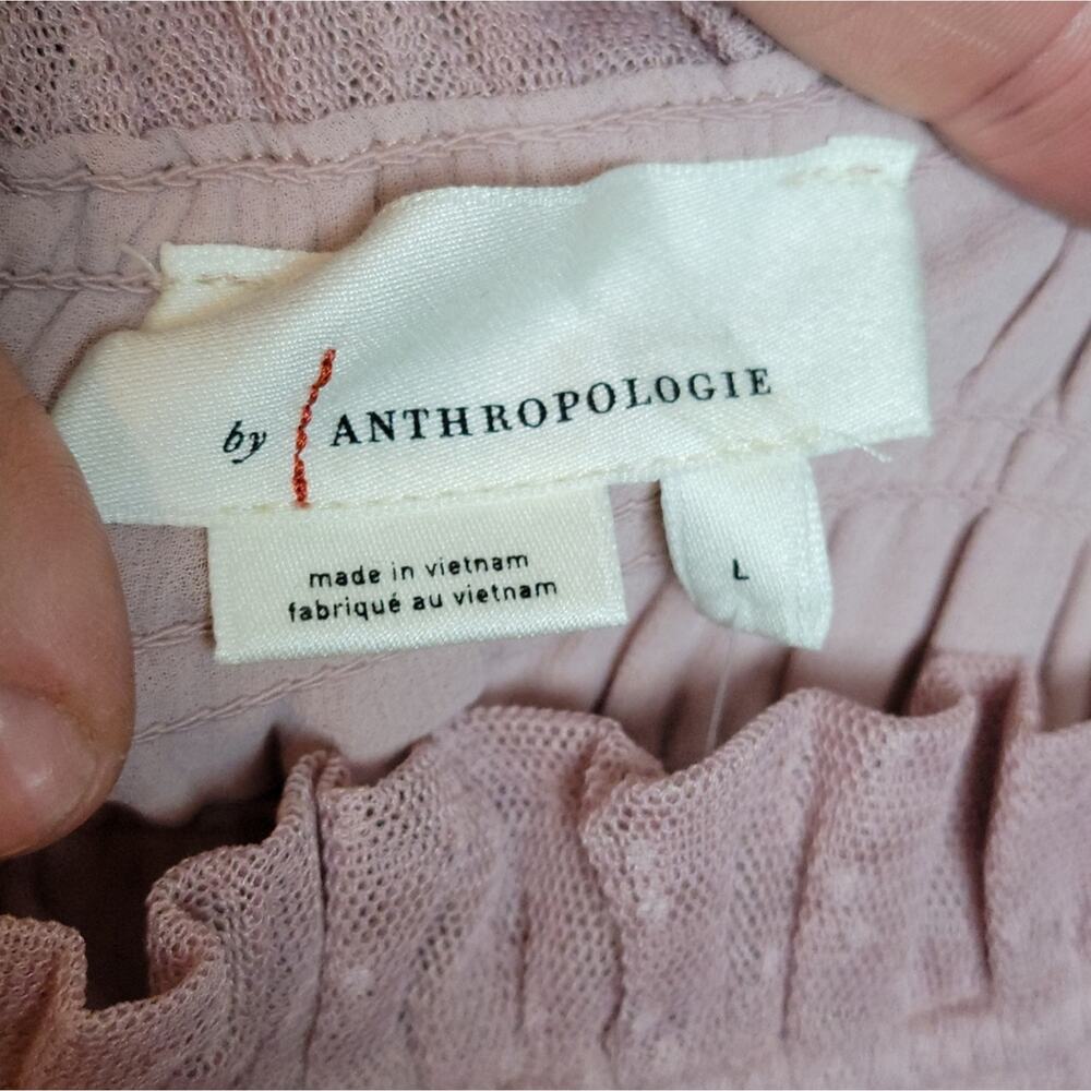 NWT Anthropologie Smocked Cami in Rose, Sz L - Picture 10 of 12